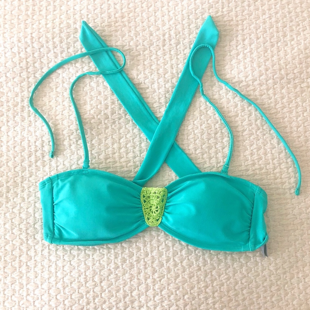 Aerie, Small/Petite, Bikini Top, Turquoise